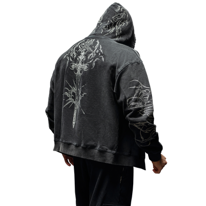 Luxury Deathgrip Zip-Up Hoodie