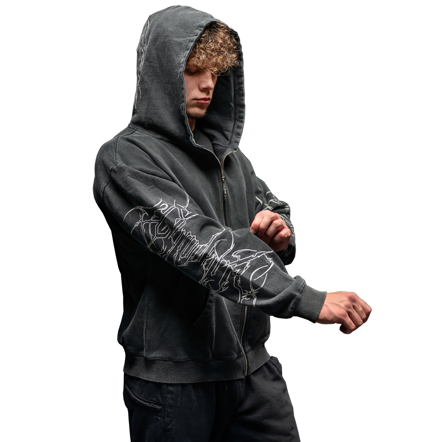 Luxury Deathgrip Zip-Up Hoodie