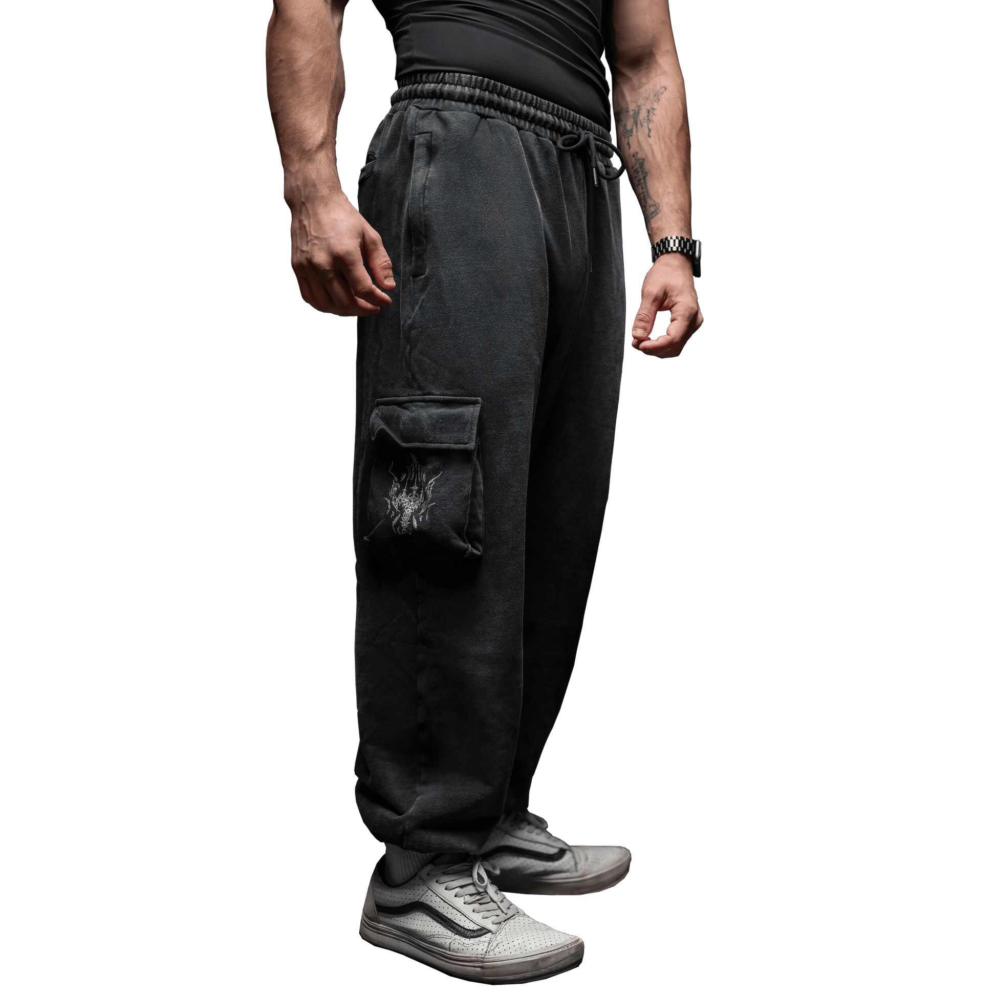 The Dusk Reaver Luxury Cargo Pants - Gym Dark - 